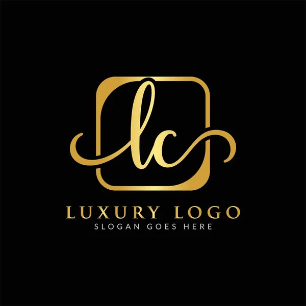 Initiale Buchstaben Logo Design Vektor Template Luxus Buchstabe Logo Design — Stockvektor