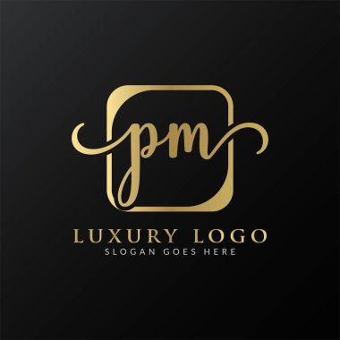 İlk Başbakan Harf Logosu Tasarımı Modern Tipografi Vektör Şablonu. Yaratıcı Lüks Başbakan Logo Vektörü.