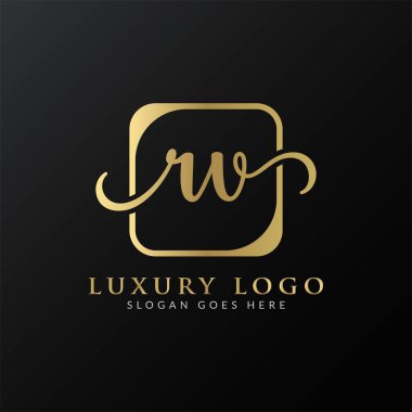 İlk karavan harfi Logo Tasarımı Modern Typography Vector Şablonu. Yaratıcı lüks harf karavan logosu tasarımı.