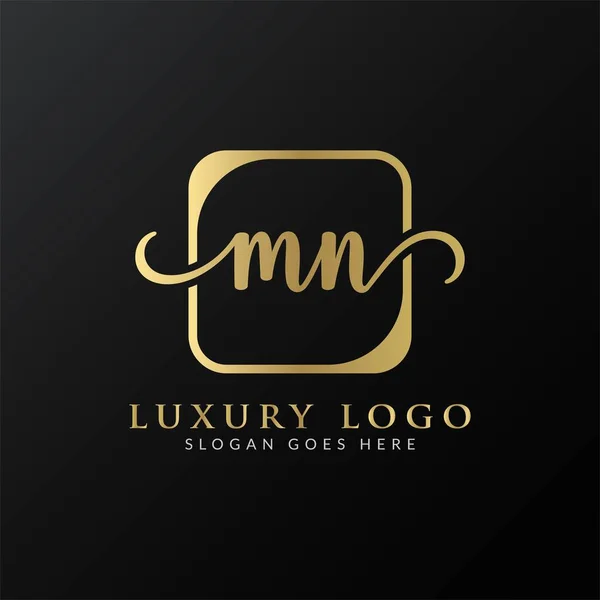 Plantilla Vector Diseño Logotipo Letra Inicial Letra Lujo Logo Diseño — Vector de stock