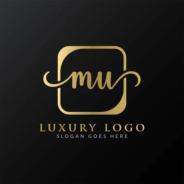 Initial Letter Logo Design Vector Template Luxury Letter Logo Design — Stock Vector