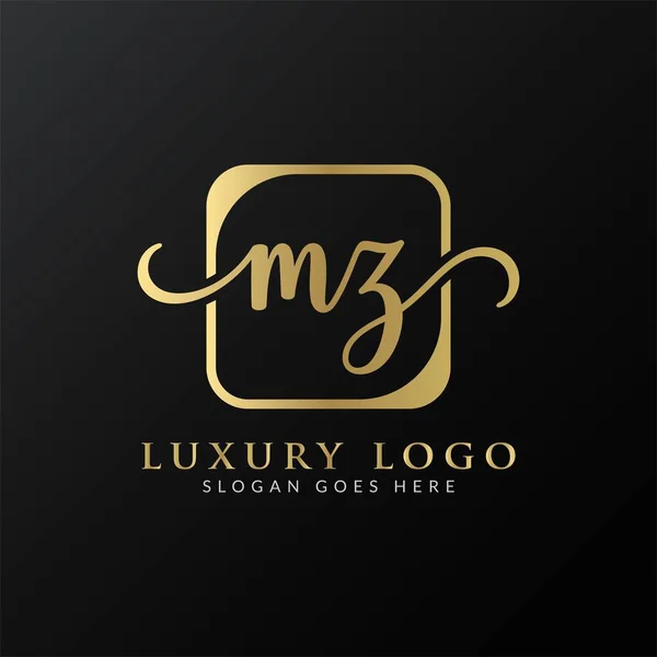 Initiale Brief Logo Design Vektor Template Luxusbrief Logo Design — Stockvektor