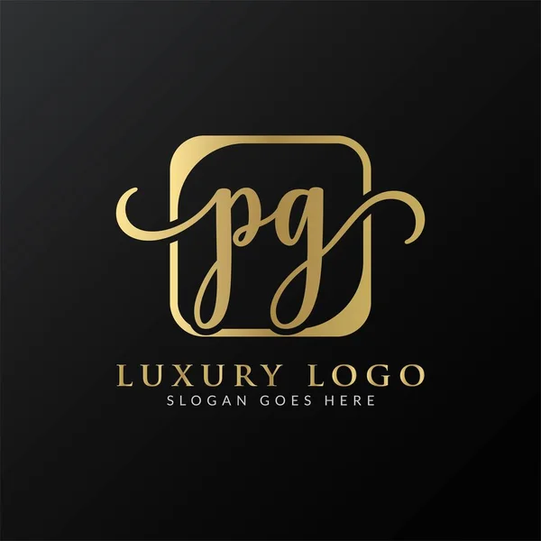 Initial Letter Logo Design Modern Typography Vector Template Kreativer Luxus — Stockvektor