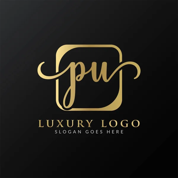 Initial Letter Logo Design Modern Typography Vector Template Creative Luxury — Stock Vector