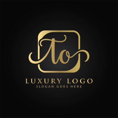 Baş harfleri Logo Tasarım Şablonu. Soyut Lüks Logo Tasarımı Mektubu