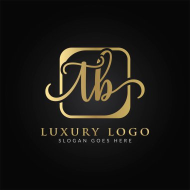 İlk TB harfi Logo Tasarım Şablonu. Soyut Lüks Mektup TB logo Tasarımı