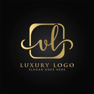 İlk VL Harf Logosu Modern Typography Vector Şablonu. Yaratıcı Lüks Mektup VL Logo Vektörü.