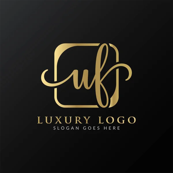 Initial Letter Logo Design Vector Template Abstract Luxury Letter Logo — Stock Vector