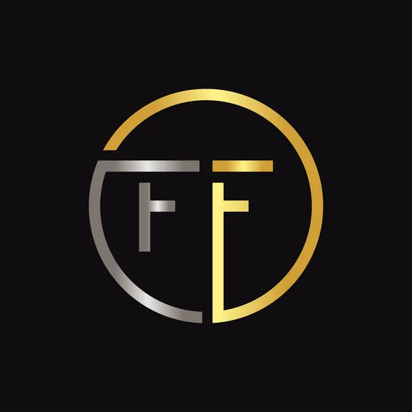 初始Ff字母标志创意地形图向量模板 创意圆形字母Ff标志向量 — 图库矢量图片