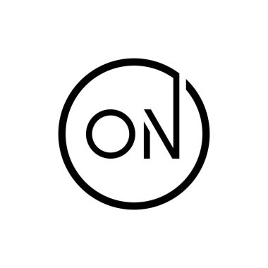 Logo Tasarım Vektör Şablonu 'ndaki Baş Çember Harf. Harf Logosu Tasarımı Üzerine Soyut Asgari Tasarım