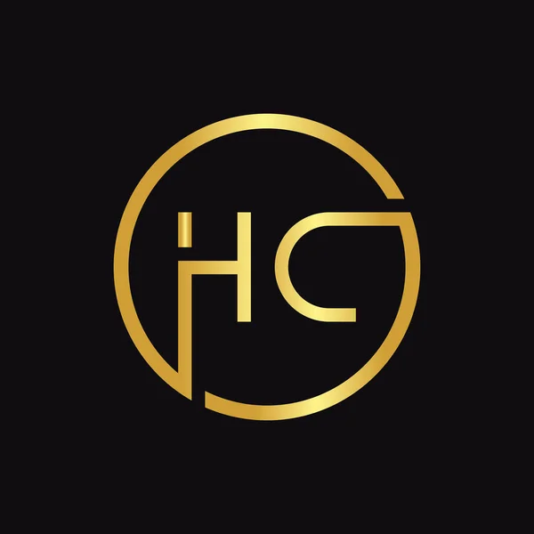 Logo Tasarım Vektör Şablonu Çember Harf Vektör Llüstrasyonu — Stok Vektör