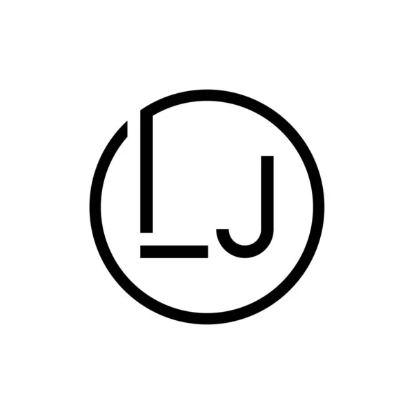 Círculo Inicial Letra Logo Design Vector Template Letra Abstracta Diseño — Vector de stock