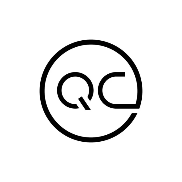 Carta Círculo Inicial Logo Design Vector Template Carta Logo Design — Vetor de Stock