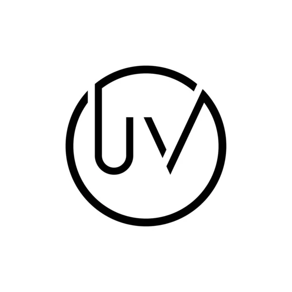 Kezdeti Kör Betű Logo Design Vektor Sablon Absztrakt Levél Logó — Stock Vector
