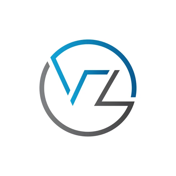 Inledande Cirkel Brev Logotyp Kreativ Typografi Vektor Mall Kreativ Brev — Stock vektor