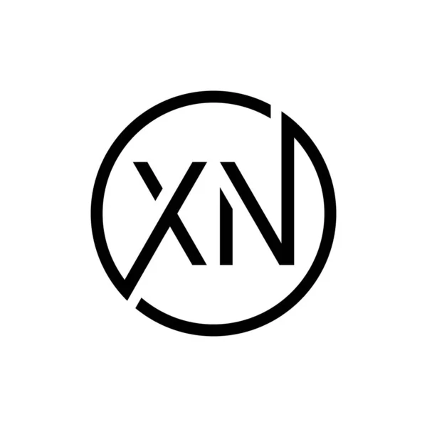 Creative circle letter xl logo design template Vector Image
