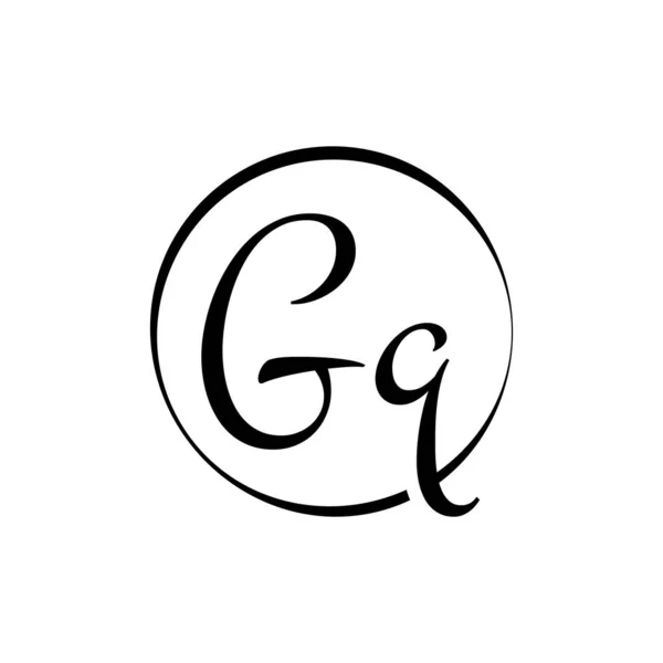Αρχικό Script Letter Logo Δημιουργική Τυπογραφία Πρότυπο Διάνυσμα Σχεδιασμός Λογοτύπου — Διανυσματικό Αρχείο