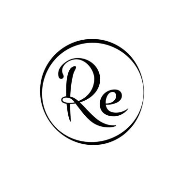 İlk harf Logo Tasarım Şablonu. Soyut Betik Harf Yeniden logo tasarımı.