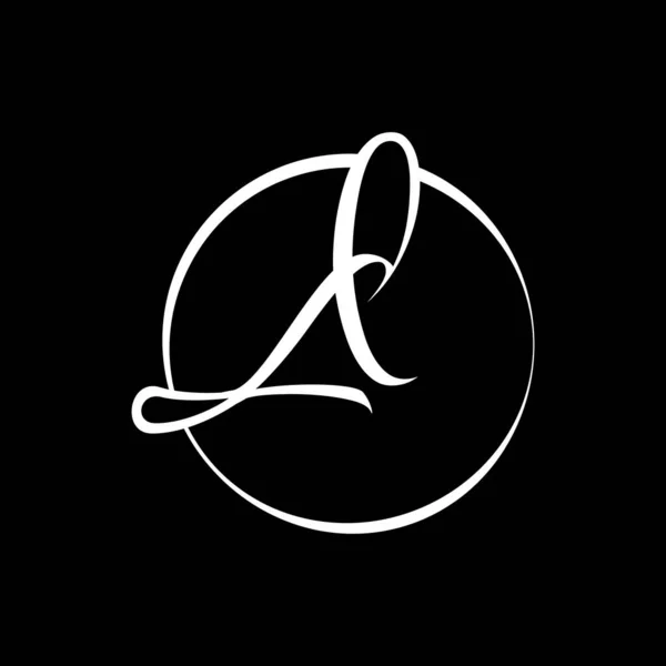 Başlangıç Harfi Logo Tasarım Şablonu Soyut Betik Harf Logo Tasarımı — Stok Vektör