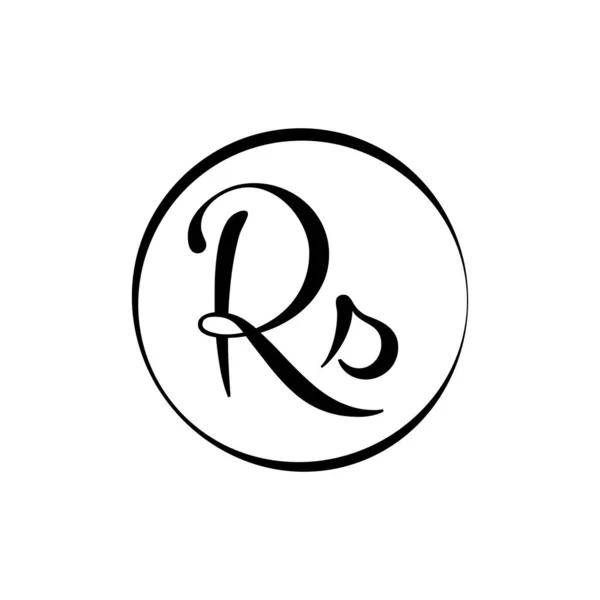 Początkowe Litera Logo Projekt Wektor Szablon Abstrakcyjny Skrypt Projekt Logo — Wektor stockowy
