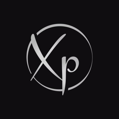Yaratıcı XP harfi Logo Tasarım Şablonu. İlk Betik Harf XP Logo Tasarımı