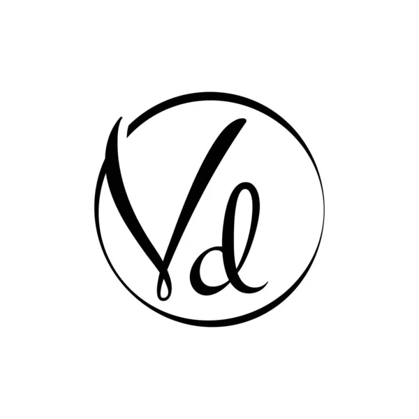 Carta Inicial Logo Design Vector Template Letra Script Abstracta Logo — Archivo Imágenes Vectoriales