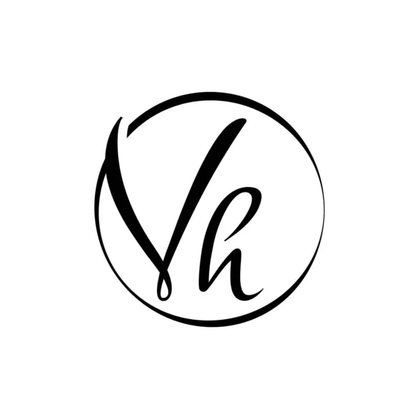 Eredeti Betű Logo Design Vektor Sablonja Absztrakt Forgatókönyv Levél Logó — Stock Vector