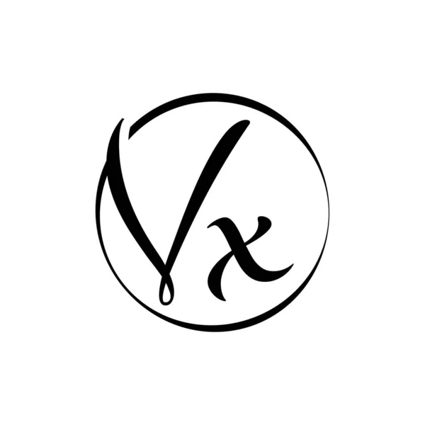 Počáteční Vektorová Šablona Návrhu Loga Abstrakt Script Letter Logo Vector — Stockový vektor