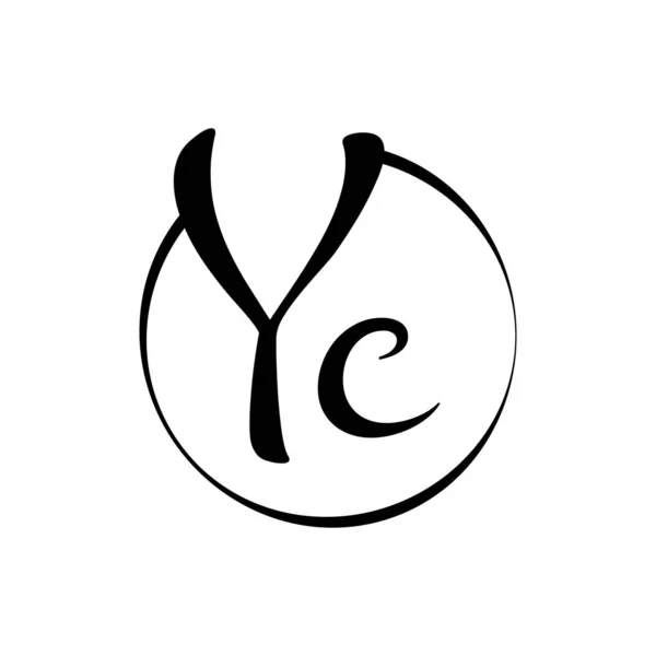 Lettera Logo Design Vettoriale Template Astratto Script Lettera Vettoriale Illustrazione — Vettoriale Stock