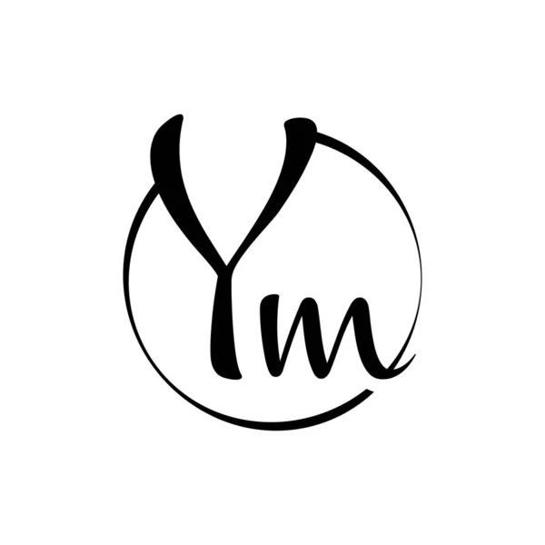 Γράμμα Λογότυπο Σχεδιασμός Διάνυσμα Πρότυπο Αφηρημένη Επιστολή Σεναρίου Διανυσματική Εικονογράφηση — Διανυσματικό Αρχείο