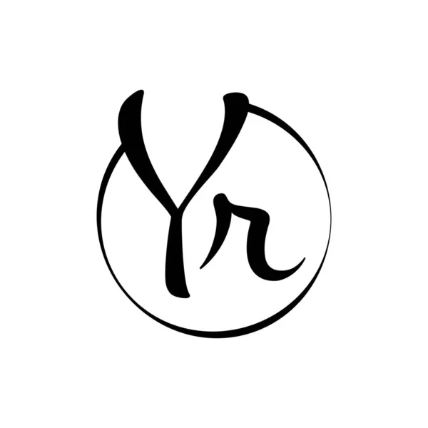 Літера Дизайн Логотипу Векторний Шаблон Анотація Скрипт Літера Векторні Ілюстрації — стоковий вектор