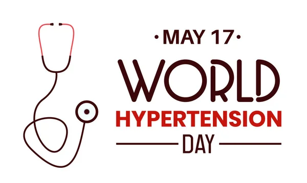 World Hypertension Day Health Prevention and awareness Vector Concept celebrated annually on the 17th May. Hypertension Day Awareness Template.