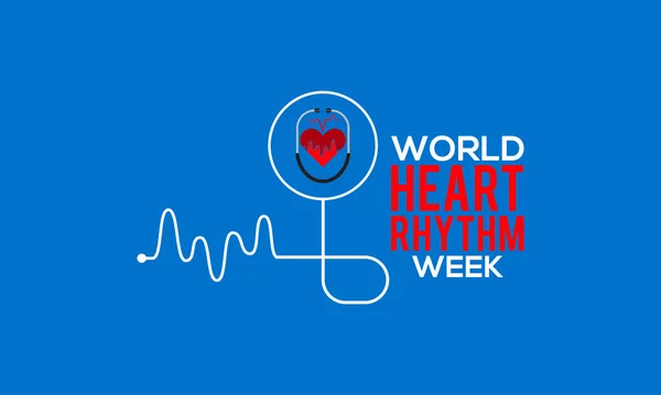 Всесвітня Концепція Обізнаності Про Серцевий Ритм Спостерігається Червні Кожного Року — стоковий вектор