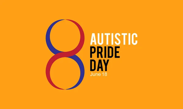 Autistisk Pride Day Awareness Concept Observed Den Juni Varje Autistisk — Stock vektor