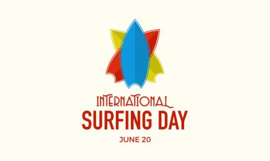 International Surfing Day Vector Illustration. Surfing Day Template for background, Banner, Poster, Card Holiday Campaign.