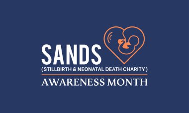 SANDS (Stillbirth and neonatal death charity) Awareness Month Concept Observed on Every June. background, Banner, Poster, Card Template Awareness Campaign.