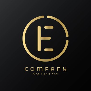 Technology Letter E Logo Design vector Template. Abstract Minimalist Typography Letter E Logo Design