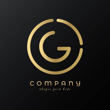 Technology Letter G Logo Design vector Template. Abstract Minimalist Typography Letter G Logo Design