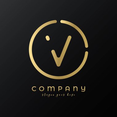 Technology Letter V Logo Design vector Template. Abstract Minimalist Typography Letter V Logo Design