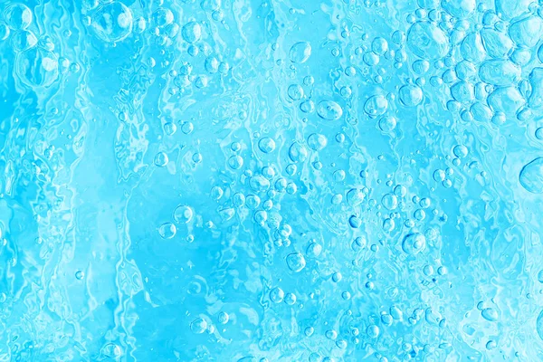 Blå Transparent Rent Dricksvatten Abstrakt Bakgrund Vattenyta Med Luftbubblor Bakgrund — Stockfoto