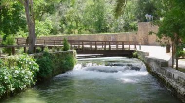 Hırvatistan 'daki Krka Ulusal Parkı' nda Güzel Şelaleler.