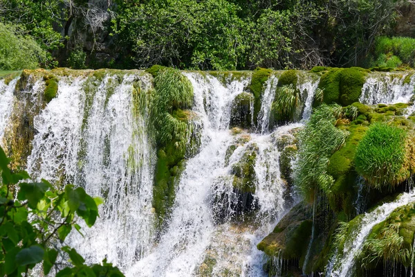 Beautiful Waterfalls at Krka National Park in Croatia. — Stock Photo, Image