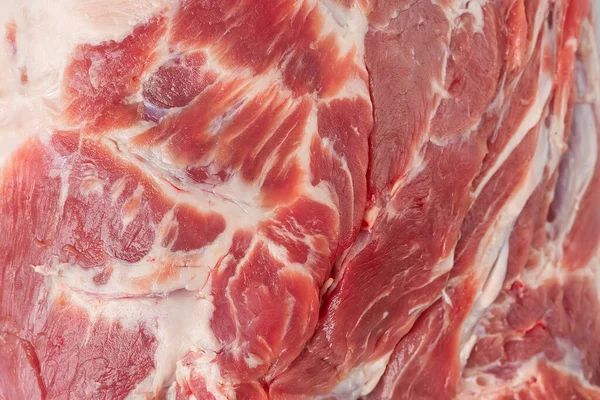 Raw fresh pork fillet texture you cut close-up — Stock Photo, Image