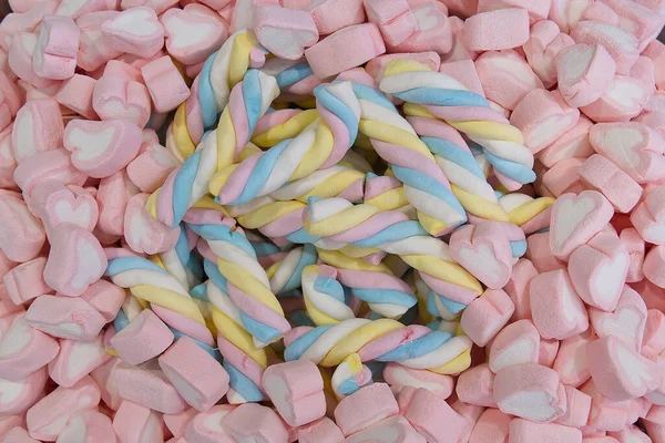 Colorful candy at the candy shop. The colorful background made of dessert jelly Detail of candy shop — Stock Photo, Image