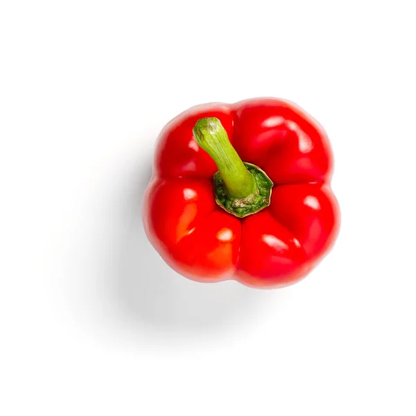 Red pepper isolated on white background. Bulgarian red paprika. — Stock Photo, Image