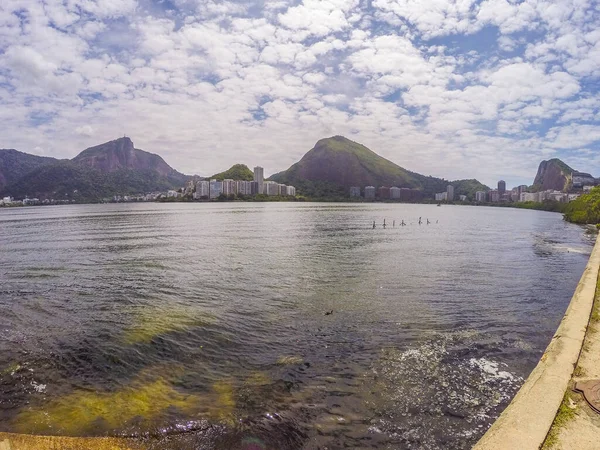 Laguna Rodrigo Freitas Rio Janeiro Brasile — Foto Stock