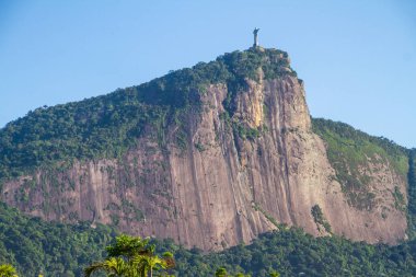 Kurtarıcı İsa Rio de Janeiro, Brezilya 'da 30 Kasım 2020' de Dünya 'nın 7 harikasından biri olan Kurtarıcı İsa heykeli.