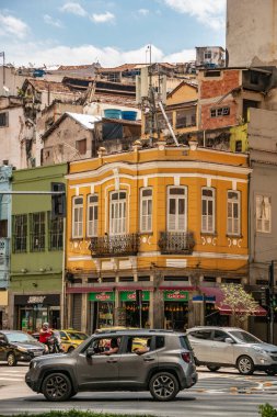 Rio de Janeiro şehir merkezi, Brezilya - 21 Kasım 2020: Geçmişin gelecekle buluştuğu Rio de Janeiro merkezi bölge.