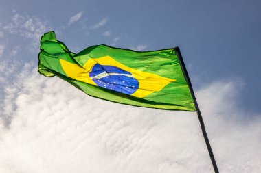 Rio de Janeiro 'da Brezilya bayrağı.