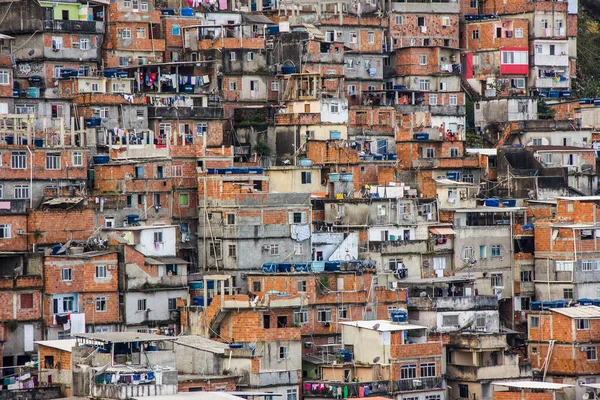 Cantagalo Slum Rio Janeiro Brazil June 2016 View Cantagalo Slum — стоковое фото